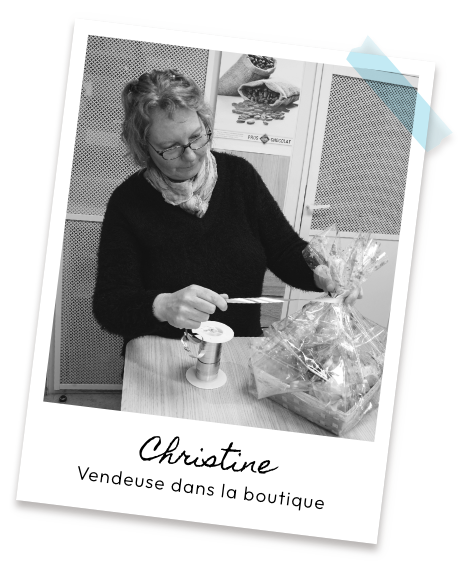 Accueil chaleureux par Christine dans la boutique de Saint‑Astier